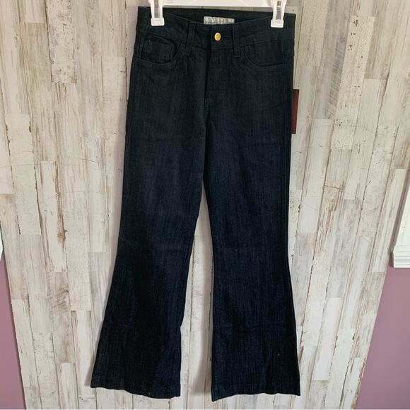 NWT Flying Monkey Dark Wash Bootcut Flare Leg Jeans - Picture 1 of 5